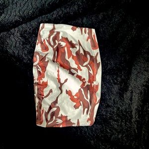 White/pink camo tube top